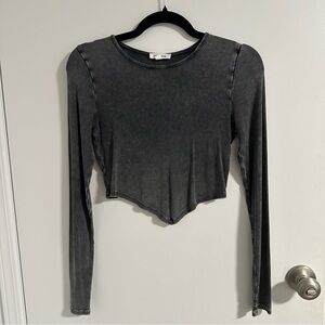 Ribbed Crop Long Sleeve